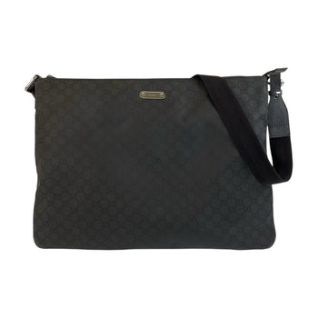 Gucci Shoulder Bag 190628 Nylon, Leather Black Silvermetal Shoulder Bag Messenger Bag Gg Pattern