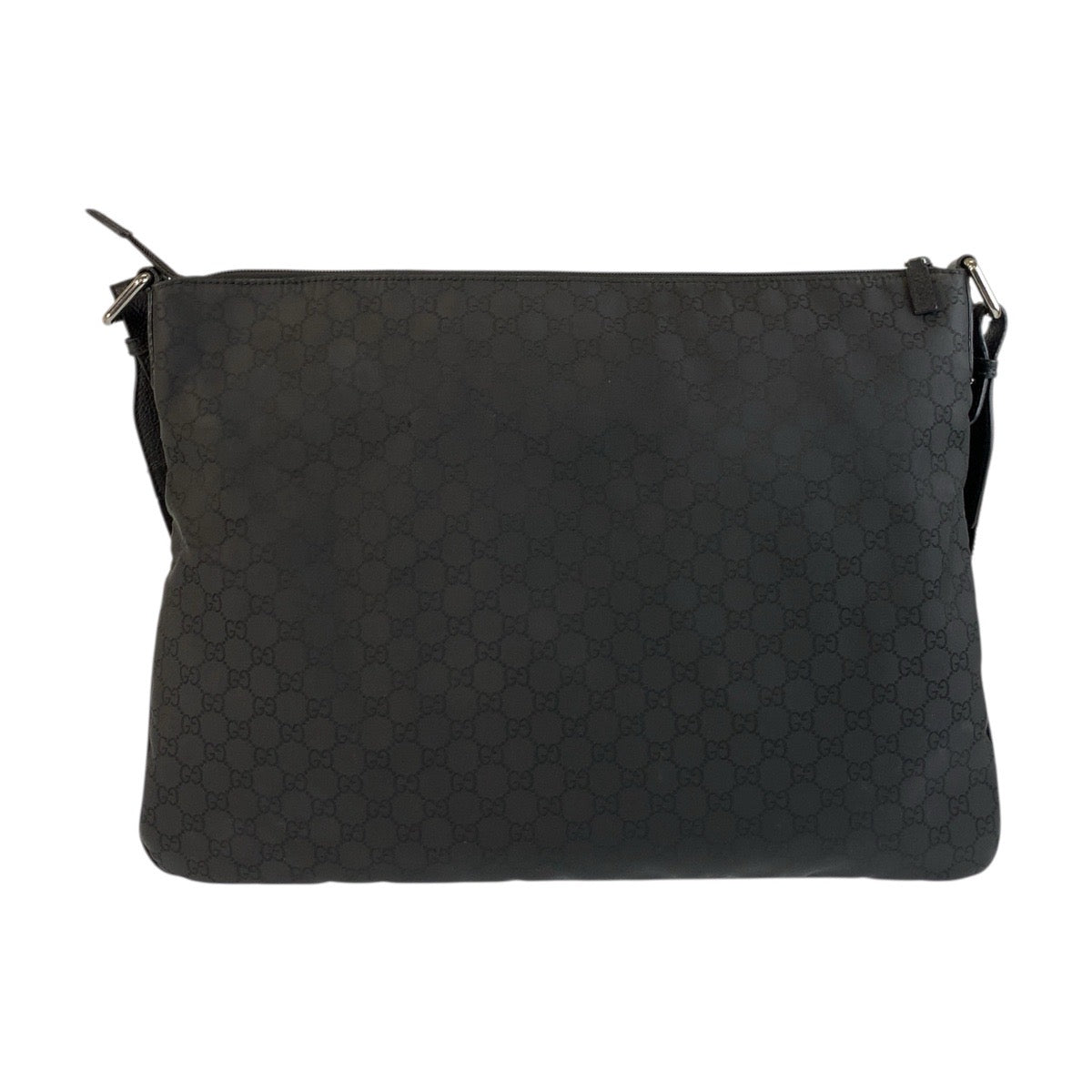 Gucci Shoulder Bag 190628 Nylon, Leather Black Silvermetal Shoulder Bag Messenger Bag Gg Pattern