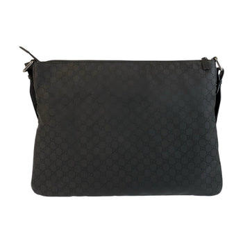 Gucci Shoulder Bag 190628 Nylon, Leather Black Silvermetal Shoulder Bag Messenger Bag Gg Pattern