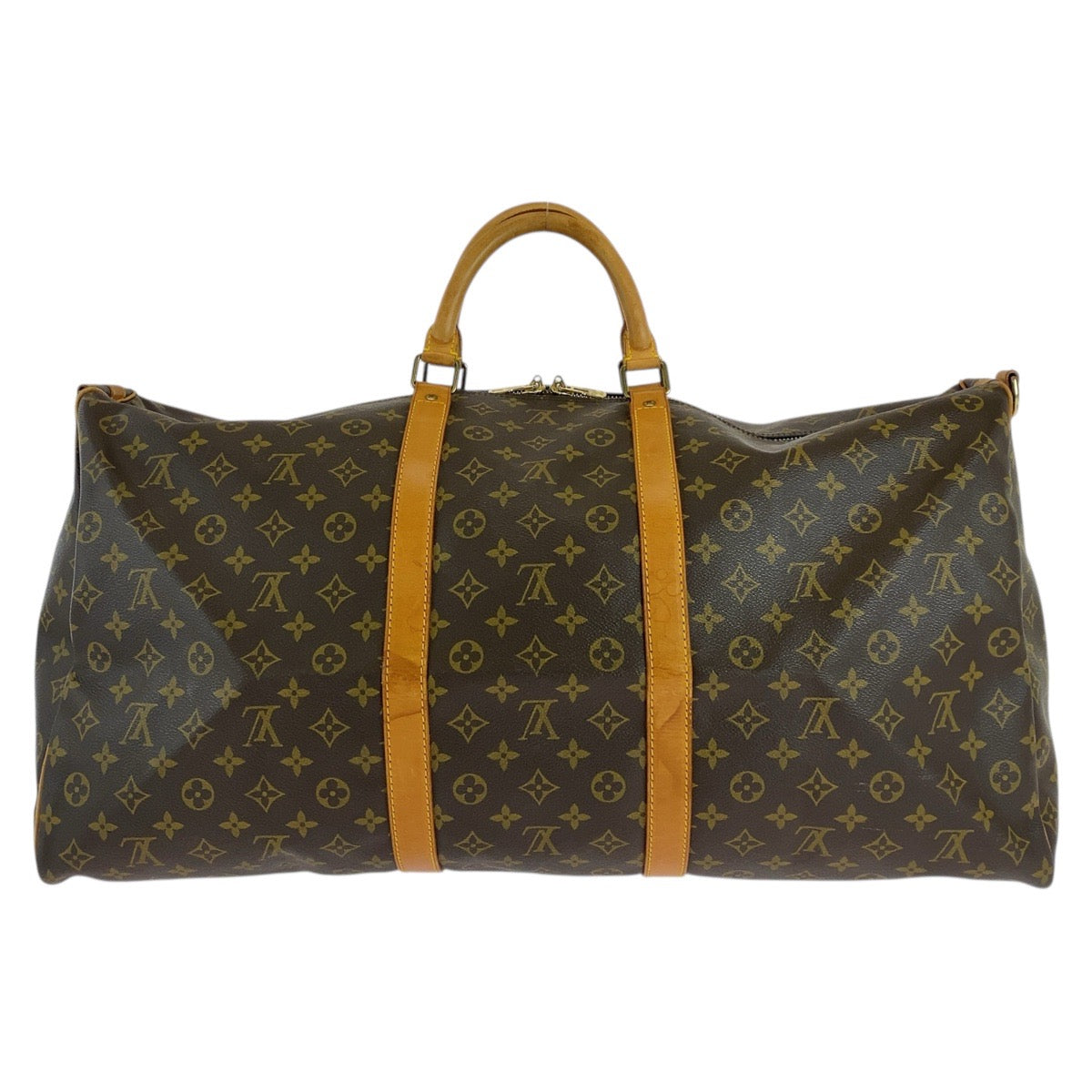 Louis Vuitton Boston Duffel Bag M41412 Pvc, Leather Brown Gold Metal Boston Duffel Bag Shoulder Bag