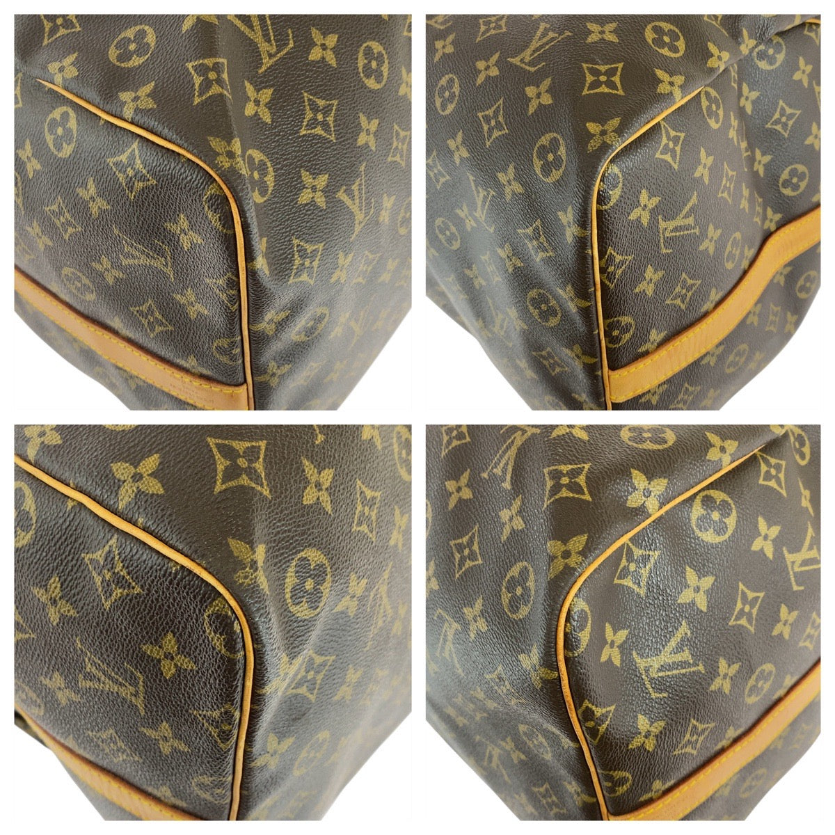 Louis Vuitton Boston Duffel Bag M41412 Pvc, Leather Brown Gold Metal Boston Duffel Bag Shoulder Bag