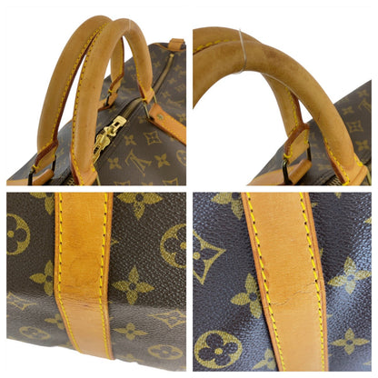 Louis Vuitton Boston Duffel Bag M41412 Pvc, Leather Brown Gold Metal Boston Duffel Bag Shoulder Bag