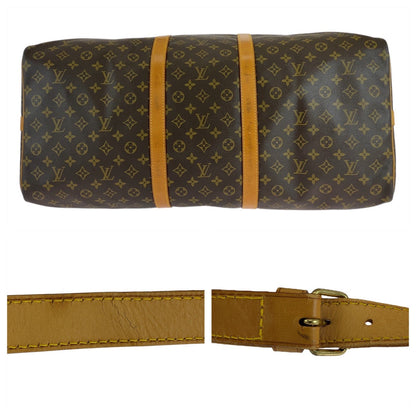 Louis Vuitton Boston Duffel Bag M41412 Pvc, Leather Brown Gold Metal Boston Duffel Bag Shoulder Bag