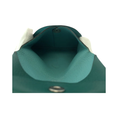 Hermes Coin Case Shave Green Coin Case Coin Pocket Bastia Verso Women