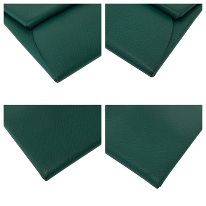 Hermes Coin Case Shave Green Coin Case Coin Pocket Bastia Verso Women