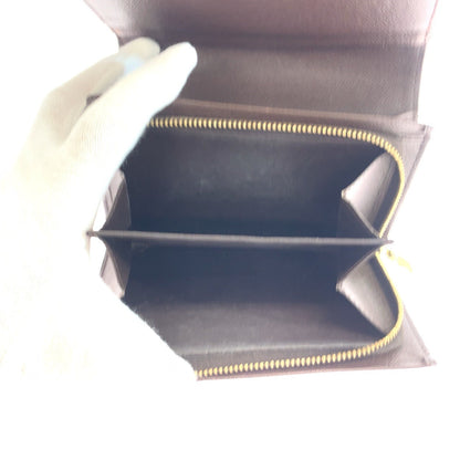 Louis Vuitton Bifold Wallet N61730 Pvc Brown Gold Metal Folding Wallet Compact Wallet Damier L-Zip