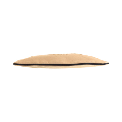Fendi Clutch Bag Canvas Beige Silvermetal Clutch Bag Business Bag Pouch Logo Women