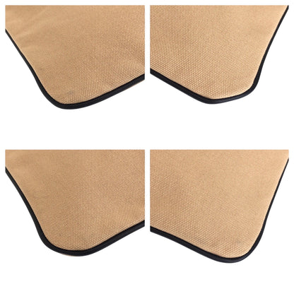 Fendi Clutch Bag Canvas Beige Silvermetal Clutch Bag Business Bag Pouch Logo Women