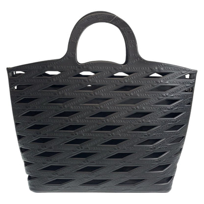 Balenciaga Tote Bag 626111 Pvc Black Tote Bag Shoulder Bag Unisex Neo Basket Mens