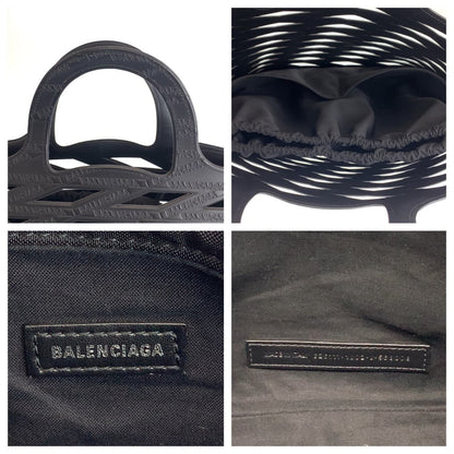 Balenciaga Tote Bag 626111 Pvc Black Tote Bag Shoulder Bag Unisex Neo Basket Mens