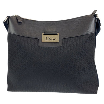 Dior Shoulder Bag Canvas, Leather Black Silvermetal Shoulder Bag Messenger Bag Trotter Oblique