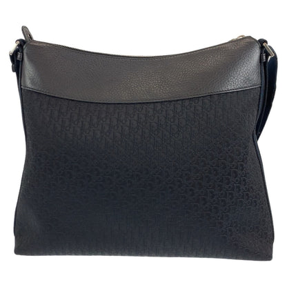 Dior Shoulder Bag Canvas, Leather Black Silvermetal Shoulder Bag Messenger Bag Trotter Oblique