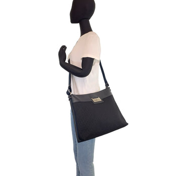 Dior Shoulder Bag Canvas, Leather Black Silvermetal Shoulder Bag Messenger Bag Trotter Oblique