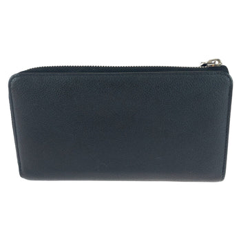 Louis Vuitton Long Wallet Purse M60146 Leather Noir Black Silvermetal Long Wallet Purse