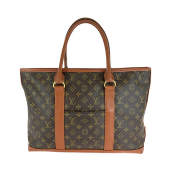 Louis Vuitton Tote Bag M42425 Pvc Brown Gold Metal Tote Bag Shoulder Bag Monogram Weekend Pm