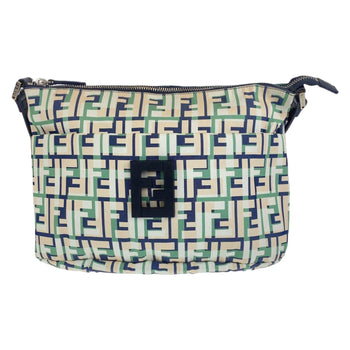 Fendi Shoulder Bag Canvas Green Pink Navy Crossbody Shoulder Bag Messenger Bag Zucca Pattern Ff