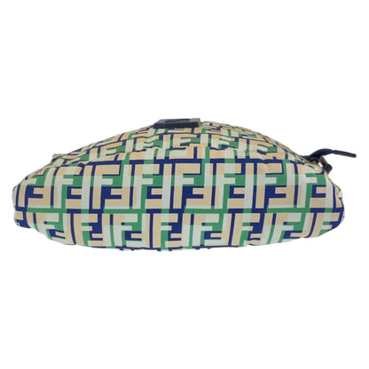 Fendi Shoulder Bag Canvas Green Pink Navy Crossbody Shoulder Bag Messenger Bag Zucca Pattern Ff
