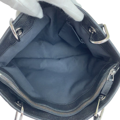 Gucci Tote Bag 120837 Gg Canvas, Leather Black Silvermetal Tote Bag Shoulder Bag Women