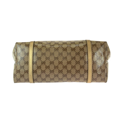 Gucci Tote Bag 197953 Gg Supreme Canvas Brown Gold Gold Metal Tote Bag Shoulder Bag Gg Crystal Women