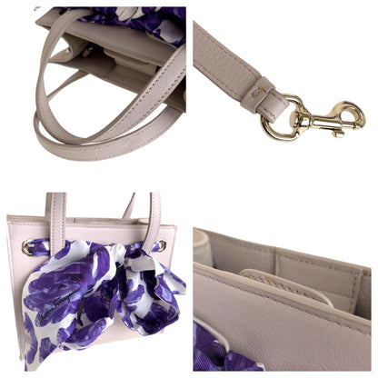 Salvatore Ferragamo Shoulder Bag Ee21 G914 Leather Pink White Gold Metal Shoulder Bag Handbag 2Way