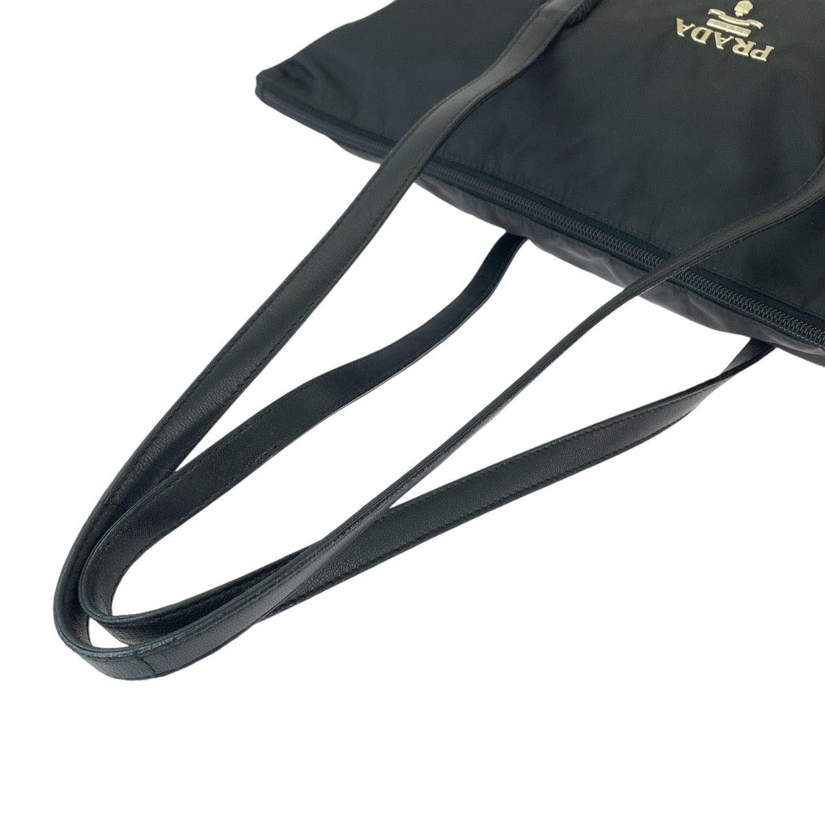 Prada Tote Bag Br3920 Nylon Black Silvermetal Tote Bag Shoulder Bag Test Triangle With Logo Fringe