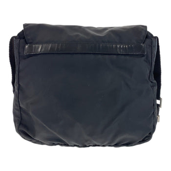 Prada Shoulder Bag Nylon, Leather Black Silvermetal Shoulder Bag Messenger Bag Test Triangle With