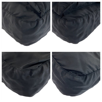 Prada Shoulder Bag Nylon, Leather Black Silvermetal Shoulder Bag Messenger Bag Test Triangle With