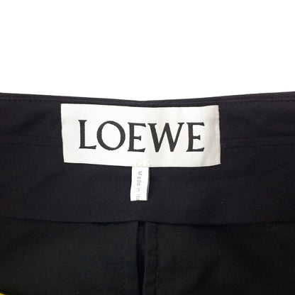 Loewe Pants S359Y04X30 Wool Black Yellow Wide Pants Baggy Pants Wide Pants Baggy Pants Women 32