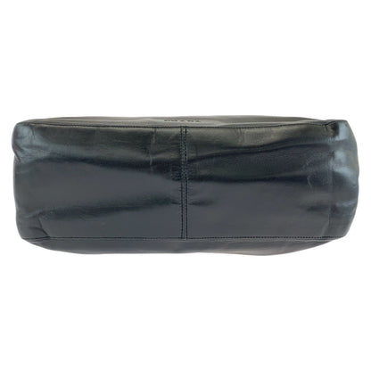 Prada Tote Bag Leather, Plastic Black Silver Metal Tote Bag Handbag Plastic Chain Women