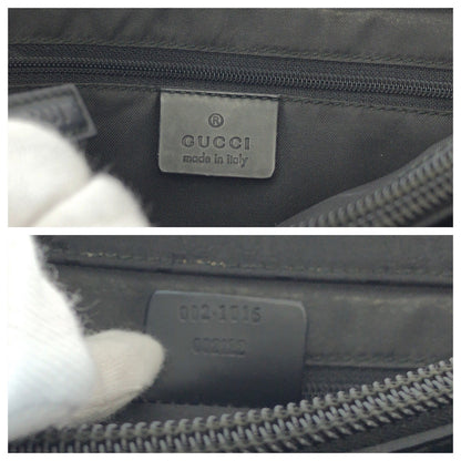 Gucci Tote Bag 002 1015 Gg Canvas Black Silvermetal Tote Bag Handbag Bamboo Women