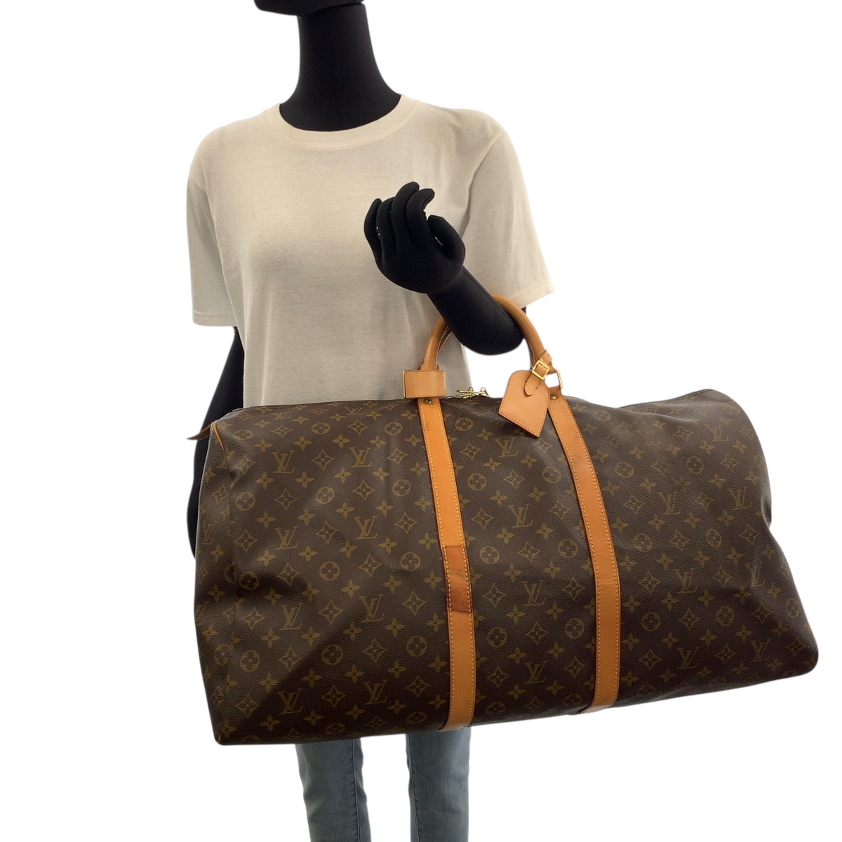 Louis Vuitton Boston Duffel Bag M41422 Pvc Brown Gold Metal Boston Duffel Bag Handbag Monogram