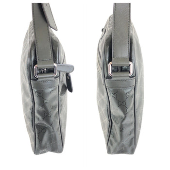 Gucci Shoulder Bag 201448 Leather Khaki Silver Metal Gg Implementation