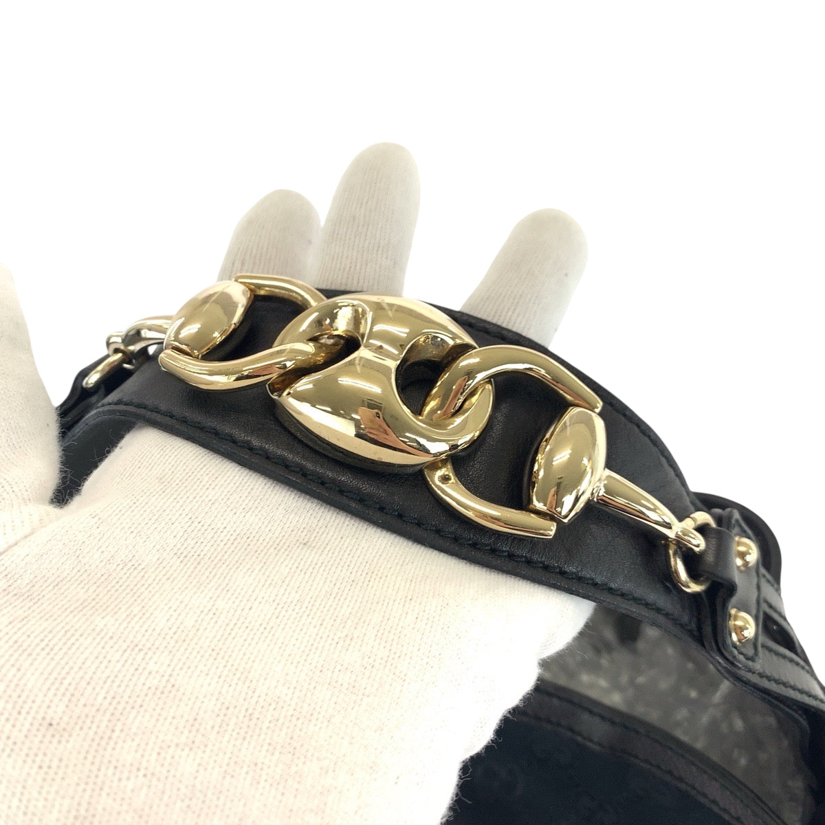 Gucci Shoulder Bag 170414 Gg Canvas Black Goldmetal Hobo Shoulder Bag Women