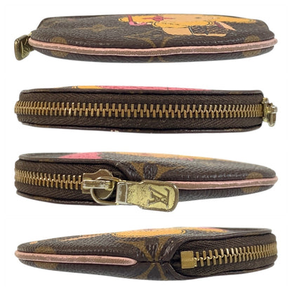 Louis Vuitton Coin Case M69057 Pvc Brown Yellow Gold Metal Coin Case Coin Pocket Monogram Portomone
