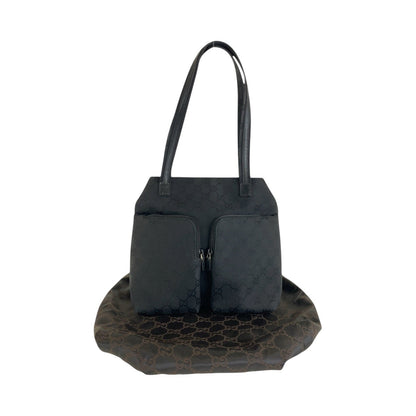Gucci Shoulder Bag 002 1076 Gg Canvas Black Black Shoulder Bag Women