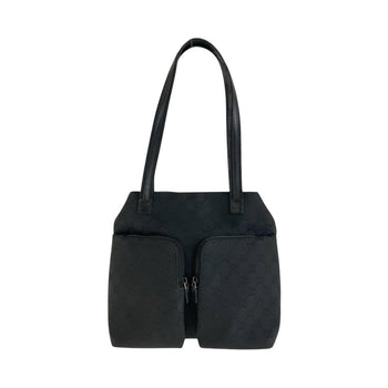 Gucci Shoulder Bag 002 1076 Gg Canvas Black Black Shoulder Bag Women