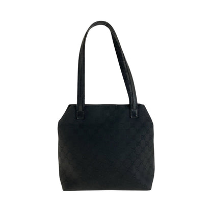 Gucci Shoulder Bag 002 1076 Gg Canvas Black Black Shoulder Bag Women