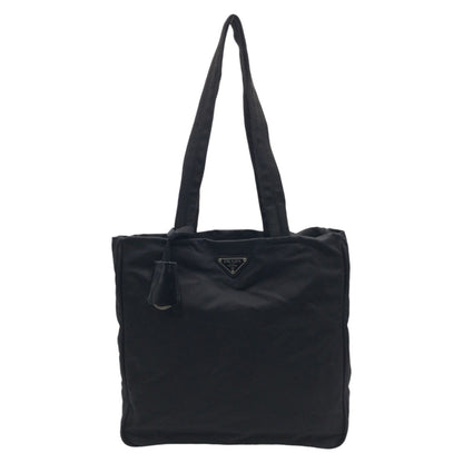 Prada Tote Bag Nylon Black Black Tote Bag Shoulder Bag Handbag Test Triangular Logo Women