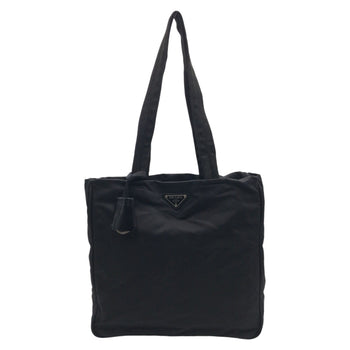 Prada Tote Bag Nylon Black Black Tote Bag Shoulder Bag Handbag Test Triangular Logo Women