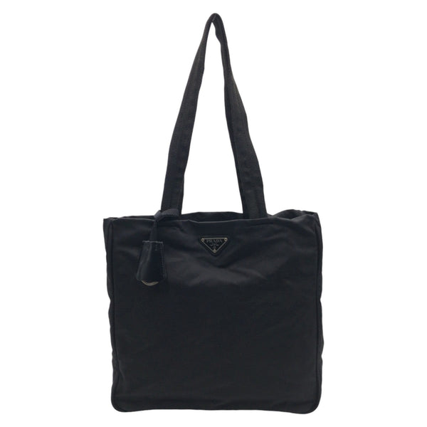 Prada Tote Bag Nylon Black Black Tote Bag Shoulder Bag Handbag Test Triangular Logo Women