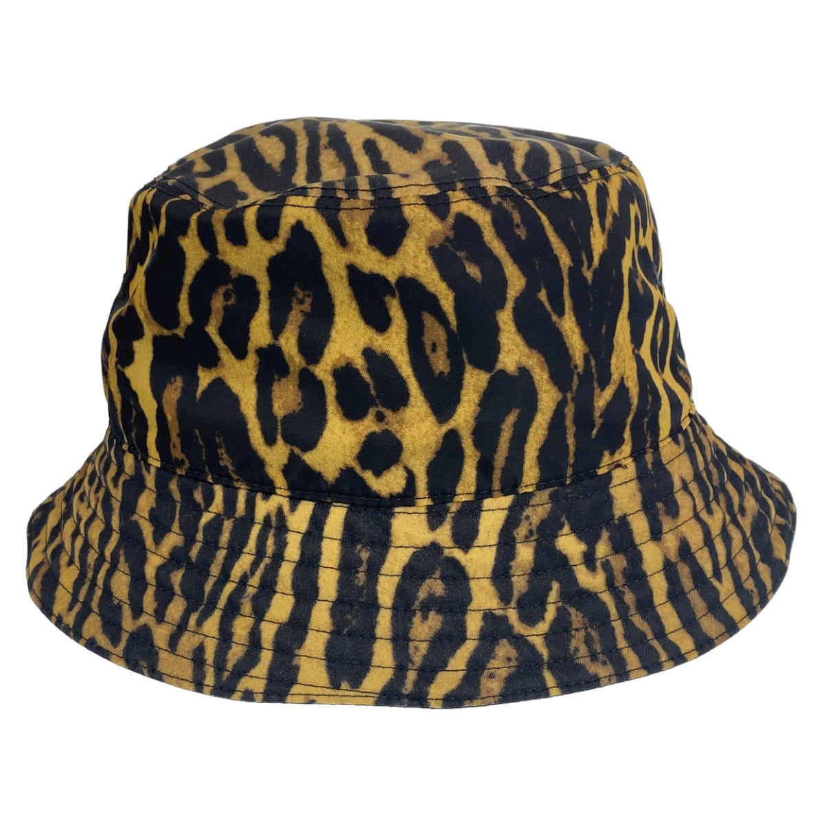 Burberry Hat Polyamide Brown Black Bucket Hat, Hat, Bucket Hat Leopard Pattern Leopard Pattern Mens