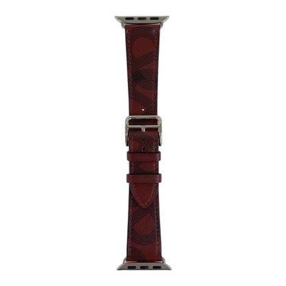 Hermes Watches Leather.Stainless Steel Wine-Red