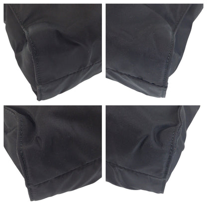 Prada Shoulder Bag Nylon Black Silvermetal Shoulder Bag Tote Bag Test Triangle With Logo Women
