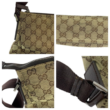 Gucci Shoulder Bag 114273 Gg Canvas Brown Beige Silvermetal Shoulder Bag Messenger Bag Women