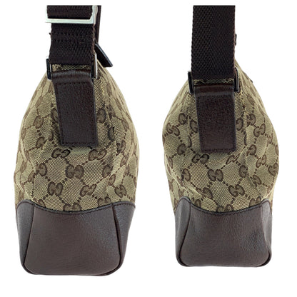 Gucci Shoulder Bag 114273 Gg Canvas Brown Beige Silvermetal Shoulder Bag Messenger Bag Women