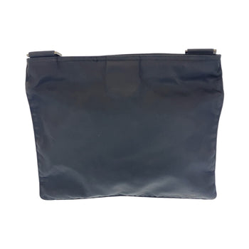 Prada Shoulder Bag Nylon Black Silvermetal Shoulder Bag Pochette Test Triangle With Logo Women