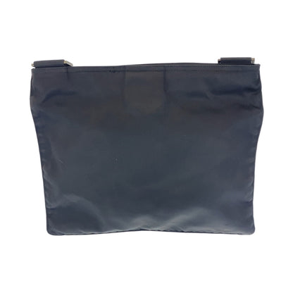 Prada Shoulder Bag Nylon Black Silvermetal Shoulder Bag Pochette Test Triangle With Logo Women