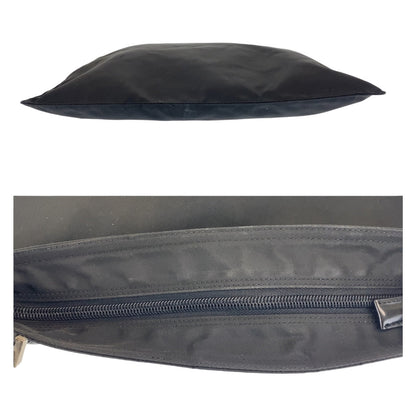 Prada Shoulder Bag Nylon Black Silvermetal Shoulder Bag Pochette Test Triangle With Logo Women