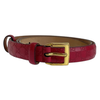 Gucci Belt 269813 Leather Red Guccisima 34