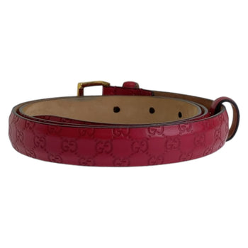 Gucci Belt 269813 Leather Red Guccisima 34